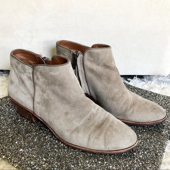 Sam Edelman Gray Suede Booties - Picture 4 of 8